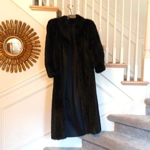Fredrick & Nelson 100% Black Mink Coat! Vintage, heirloom quality, Maxi length